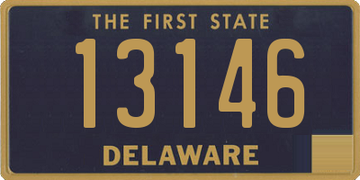 DE license plate 13146