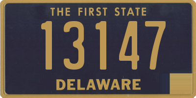 DE license plate 13147