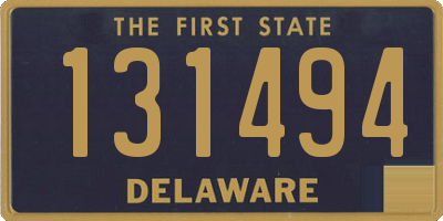 DE license plate 131494