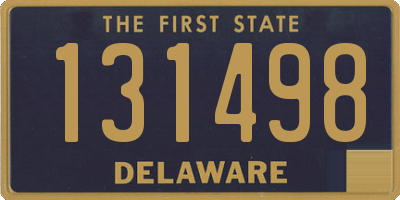 DE license plate 131498