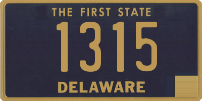 DE license plate 1315