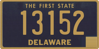 DE license plate 13152