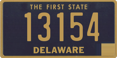 DE license plate 13154