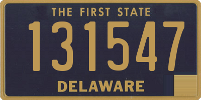 DE license plate 131547