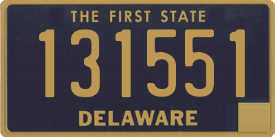 DE license plate 131551