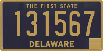 DE license plate 131567