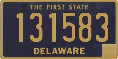 DE license plate 131583