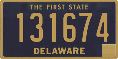 DE license plate 131674