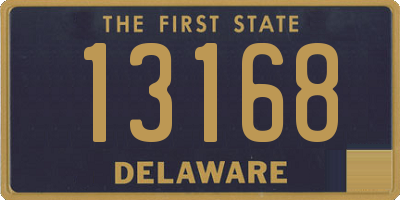 DE license plate 13168