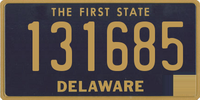 DE license plate 131685