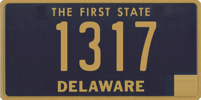 DE license plate 1317
