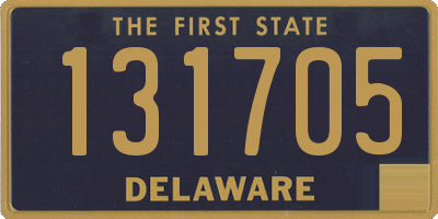 DE license plate 131705