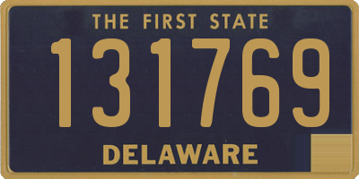 DE license plate 131769