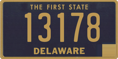 DE license plate 13178