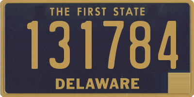 DE license plate 131784