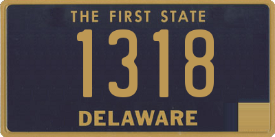 DE license plate 1318