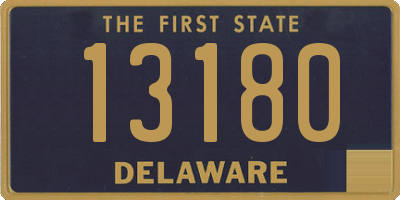 DE license plate 13180