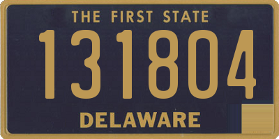 DE license plate 131804