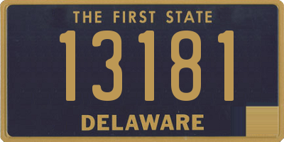 DE license plate 13181