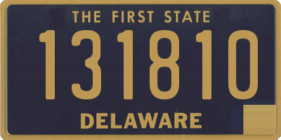 DE license plate 131810