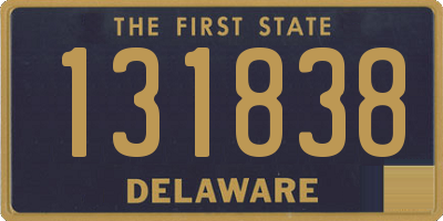 DE license plate 131838