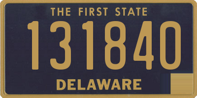 DE license plate 131840