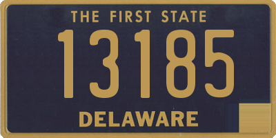 DE license plate 13185