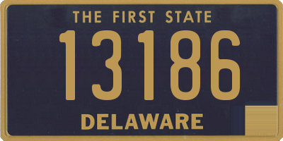 DE license plate 13186