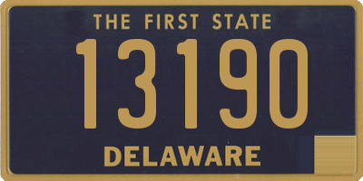 DE license plate 13190