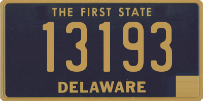 DE license plate 13193