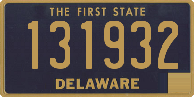 DE license plate 131932