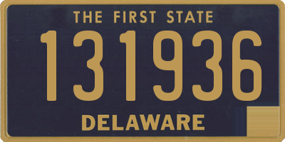 DE license plate 131936