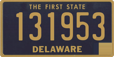 DE license plate 131953