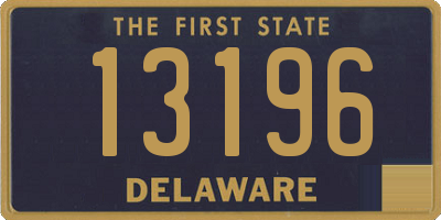 DE license plate 13196