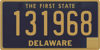 DE license plate 131968