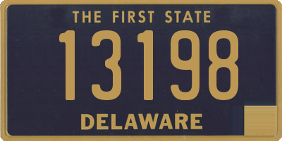 DE license plate 13198