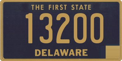 DE license plate 13200