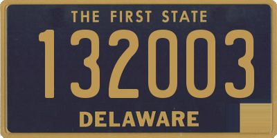 DE license plate 132003