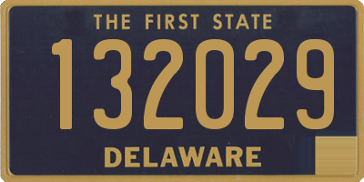 DE license plate 132029