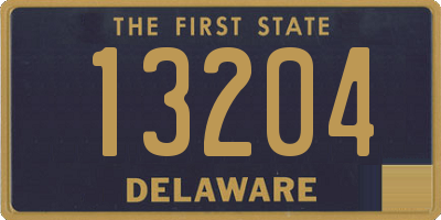 DE license plate 13204