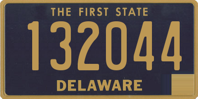 DE license plate 132044