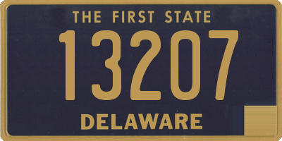 DE license plate 13207