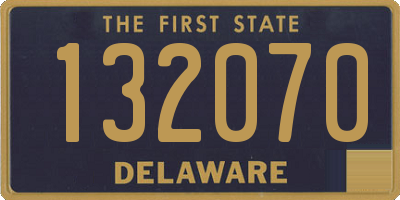 DE license plate 132070