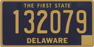 DE license plate 132079