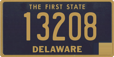 DE license plate 13208