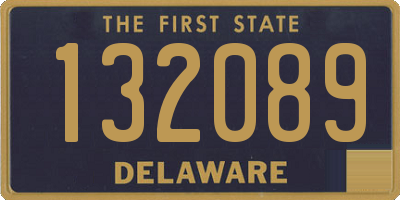 DE license plate 132089