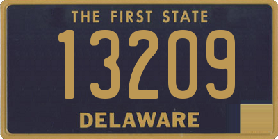 DE license plate 13209