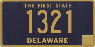 DE license plate 1321