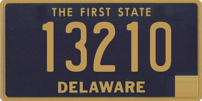 DE license plate 13210