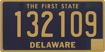 DE license plate 132109